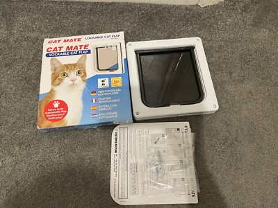 Cat Mate Way Lockable Cat Flap 304W White 13mm New Boxed UK