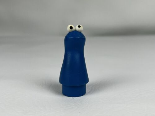 Vintage Fisher Price Little People Sesame Street Cookie Monster w/eyes - Picture 1 of 5