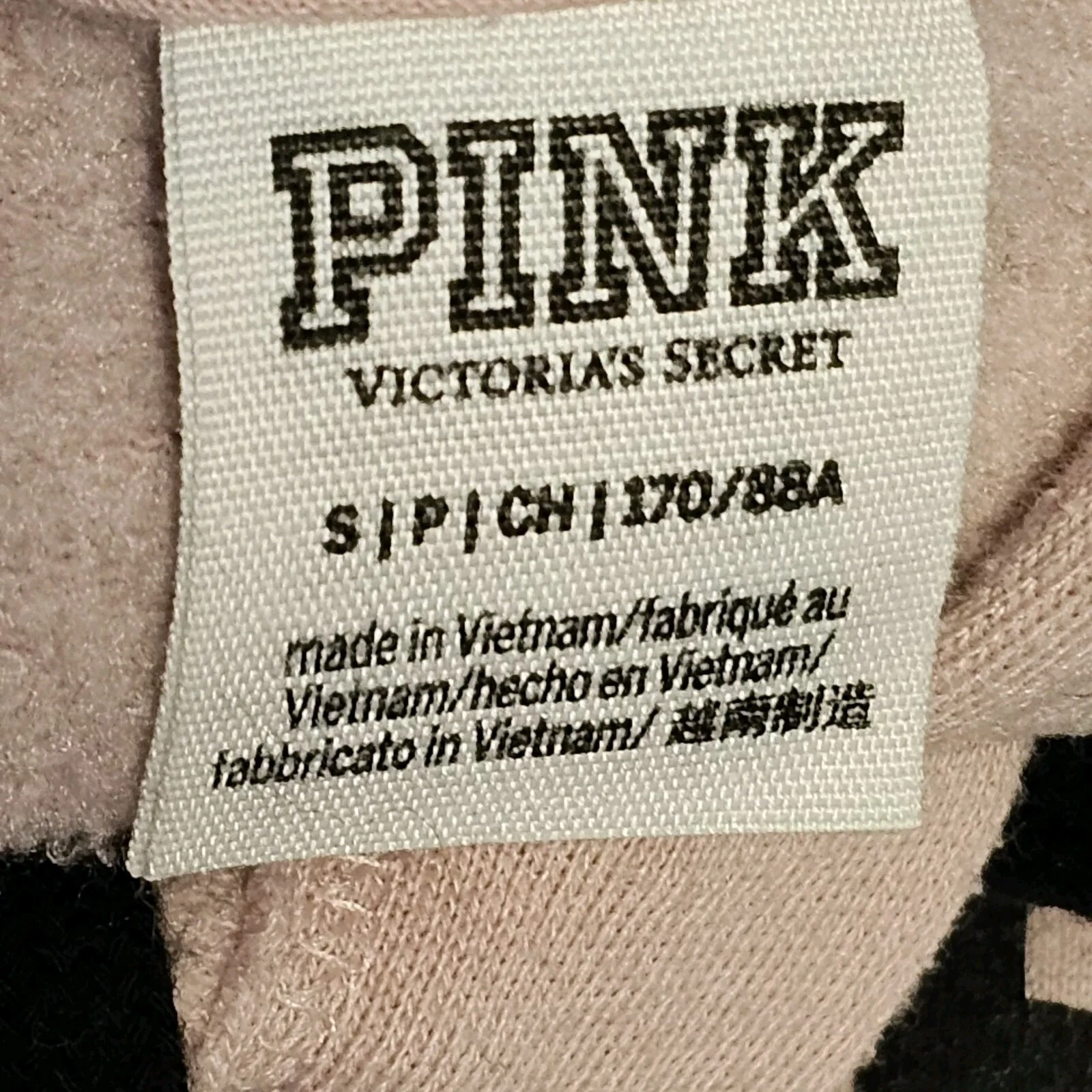 UNDERCOVER Victoria's Secret ROSA Felpa con Cappuccio Donna S Pullover Rosa con Tasche Coulisse