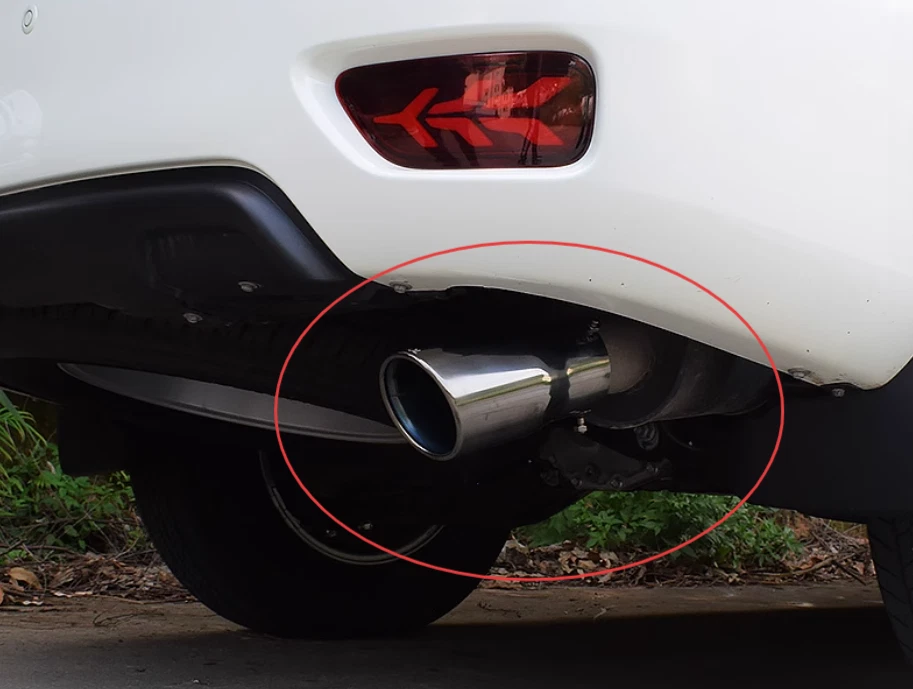 Tubo de escape silenciador punta escape trasero coche para Toyota Land Cruiser Prado LC250 24-26 Foto 2 de 4