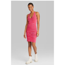 Women's Sleeveless Sweater Knit Dress - Wild Fable - Pink Size Large