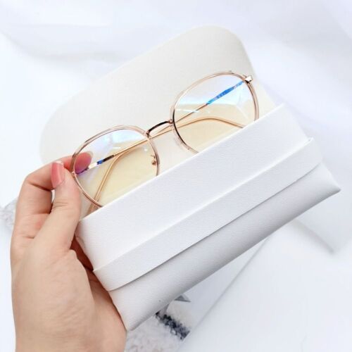 PU Leather Glasses Case Anti-knock Sunglasses Storage Box  Eyewear Accessories - Afbeelding 1 van 6