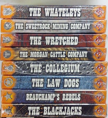 DISKWARS: DEADLANDS DOOMTOWN RANGE WARS 8 PACK SET 01-08 (FFG DW 01-08)