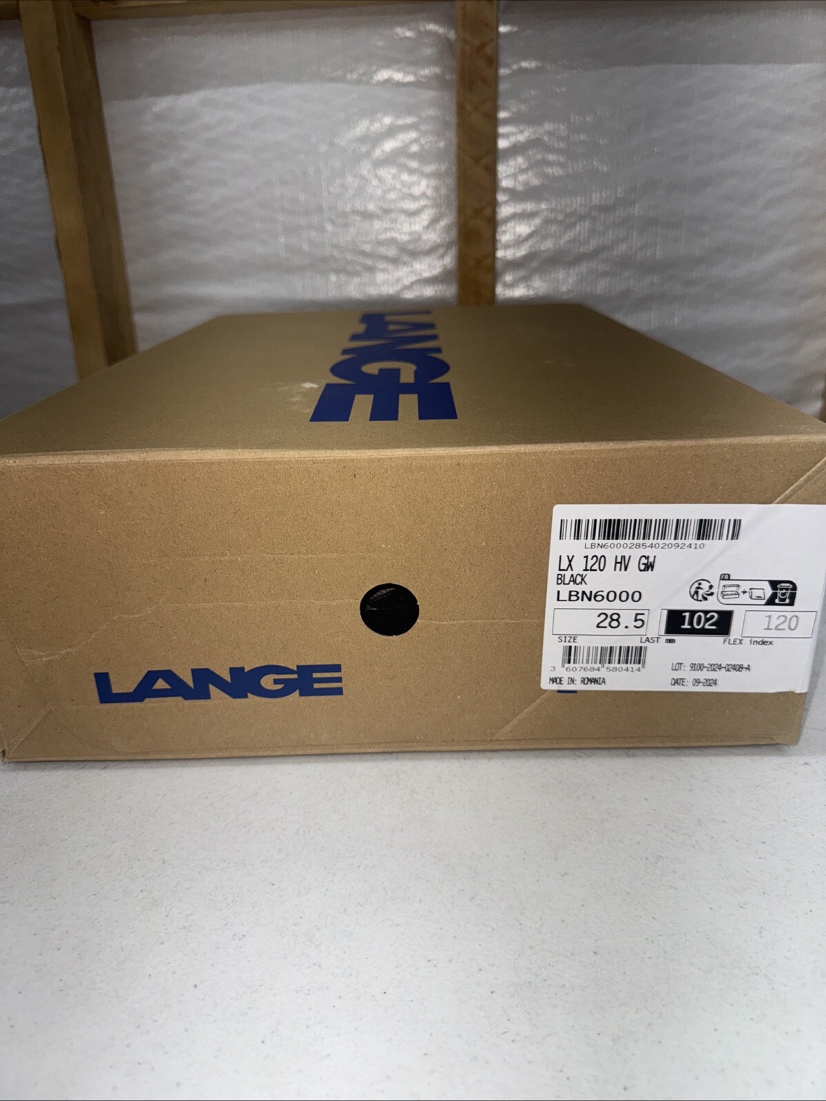 SALOMON Scarpone da sci 2024 Lange LX 120 HV GW (28 5) nero rosso arancione NUOVO DI ZECCA