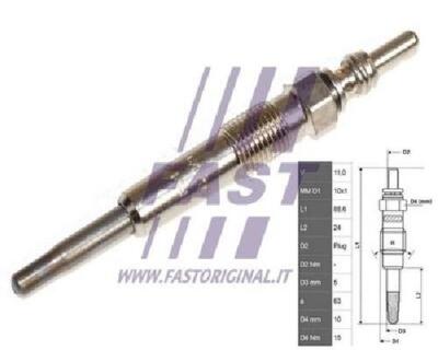 Genuine FAST Glow Plug FT82726 for Audi Dacia Ford GAZ Mitsubishi Nissan Opel