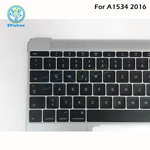 2016 Space Grey A1534 Top Case w/ Keyboard For Macbook Retina 12" A1534 EMC 2991 - Picture 24 of 26