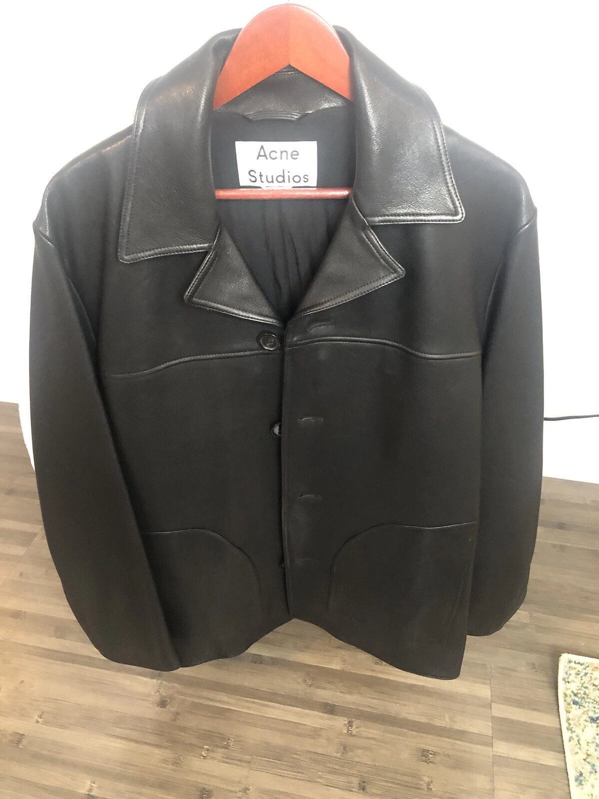 Giacca camicia pelle Acne Studios 42