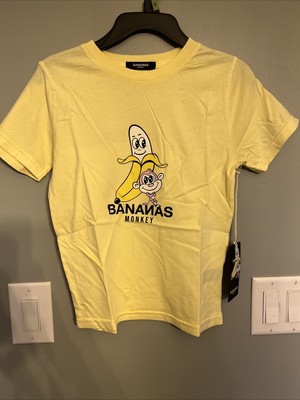 Bananas Monkey Yellow Youth Size 7/L Shirt T-shirt Streetwear Design