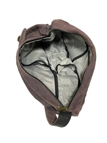 AmeriBag Healthy Back Messenger Bag Distressed Canvas Vintage Crossbody Bag - Picture 5 of 9