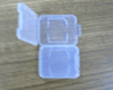 200 SD CARD CASE CLEAR DATA CASES 2" x 1 5/8" x 5/16" SD-DL9