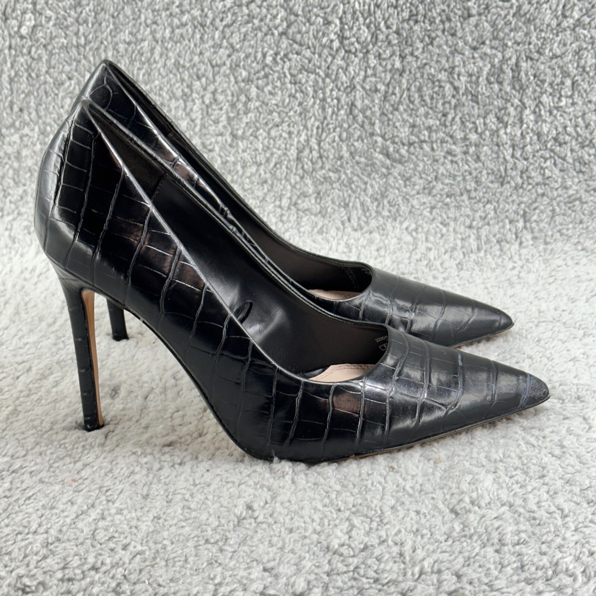 ZARA REAL LEATHER pumps size 37　ザラパンプ ZARA FAUX PATENT LEATHER HEELED SHOES | eBay