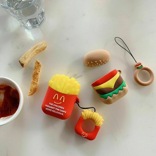 3D Silicone Cartoon Food Character Cover For Apple Airpod 1 / 2 Charging Case - Picture 2 of 7