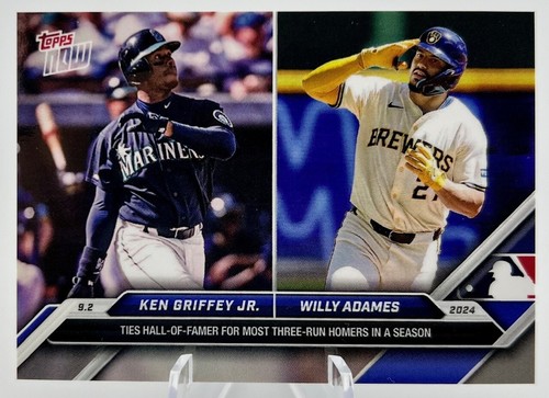 2024 Topps Now 637 Ken Griffey Jr. / Willy Adames