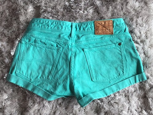 Jack Wills Denim Shorts Size W 26 - Picture 3 of 9