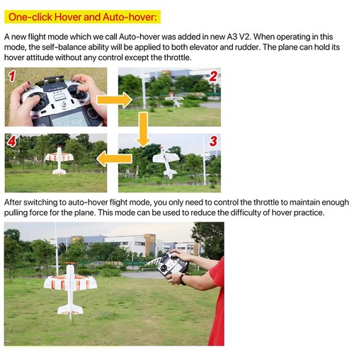 3 Axis Gyro A3 V2 Aeroplane Flight Controller FC Stabilizer System Auto Hover RC - Picture 2 of 8