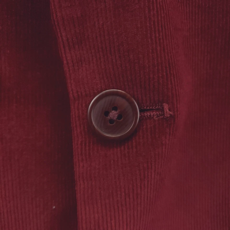 Chaqueta Blazer Alan River Pana Para Hombre XL Roja 100% Algodón Doble Ventilación Formal Foto 4 de 4