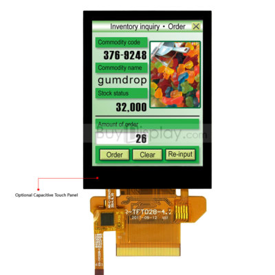 Serial SPI 2.8'' inch TFT LCD Module 320x240,Capacitive Touch Panel w/Tutorial