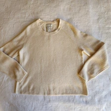 Rachel Zoe Women's 100% 2-Ply Cashmere Sweater Ribbed Size Large 