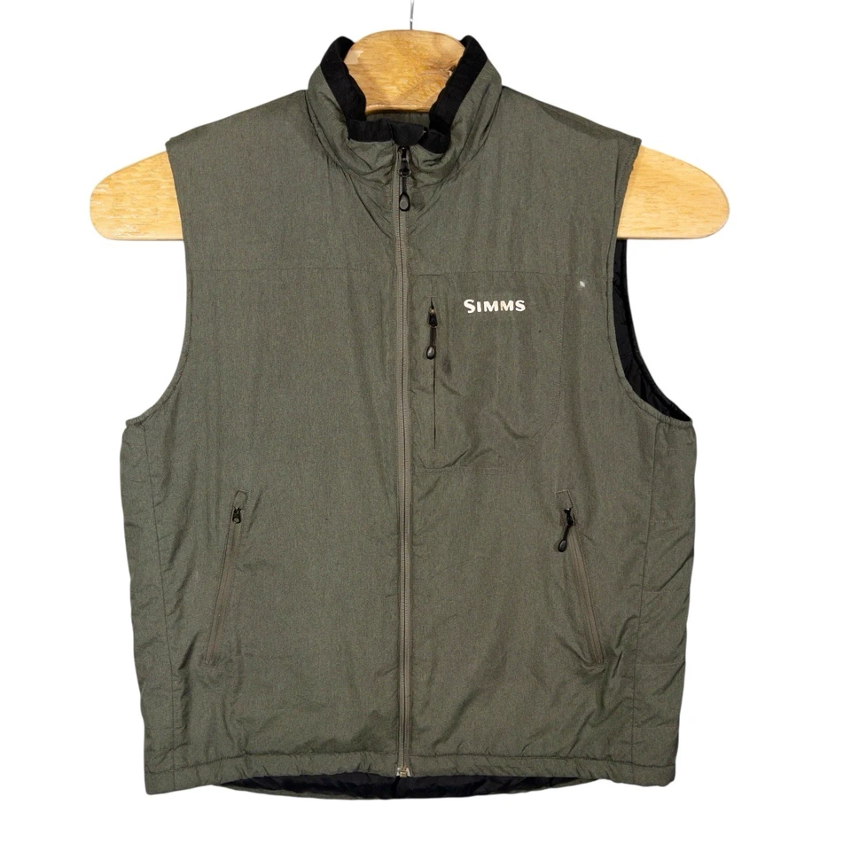 Simms Fishing Full Zip Puffer Vest Mens Large Outdoors Gorpcore - Image 2 of 4