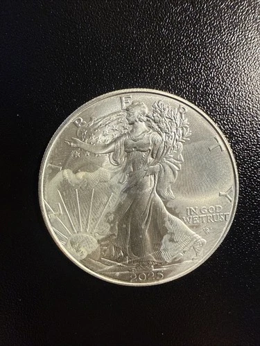 2025 American Silver Eagle 1 oz Silver – BU (Discounted)