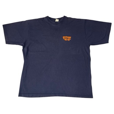 Vintage Garbage Band T-Shirt Gr. 2XL Navy 1998 1999 Tour 90s Local Crew Graphic