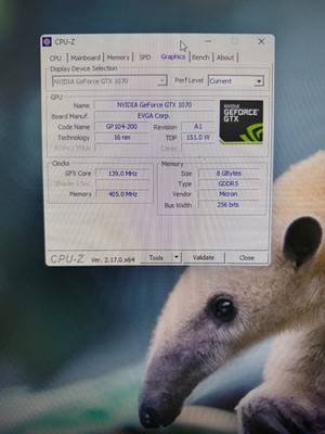 EVGA NVIDIA GEFORCE GTX 1070 8GB GRAPHICS CARD