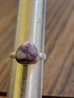 vintage Sterling silver ring featuring a rare Tiffany Stone, aka bertrandite sz9