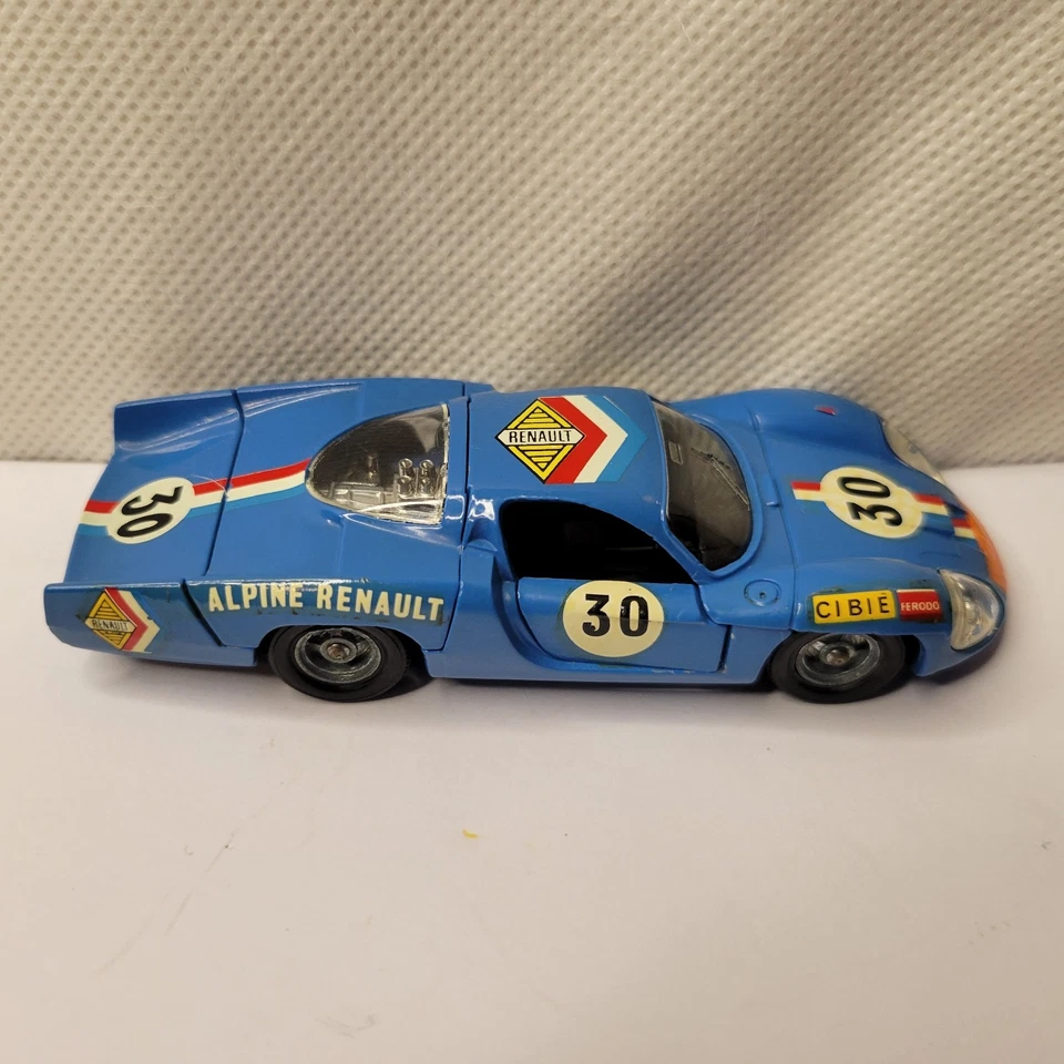 Coche de carreras fundido a presión Solido #30 ALPINE RENAULT 3L modelo #168 4/69 coche azul Foto 3 de 4