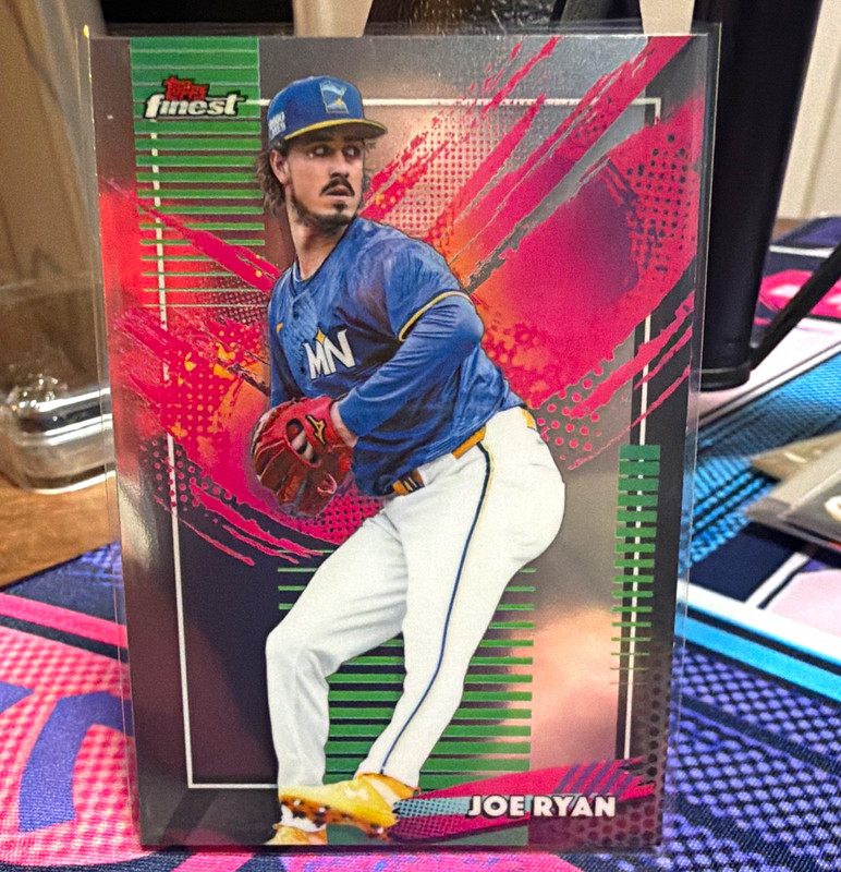 2025 Topps Finest Joe Ryan Rare #213 Minnesota Twins MLB Baseball Card