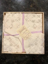 Vintage 6 Embroidered Madeira Handkerchiefs Never used Made in Portugal