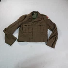Vintage US Army Ike Jacket Mens 38 Wool WWII Uniform Military Patch 1940s 50s