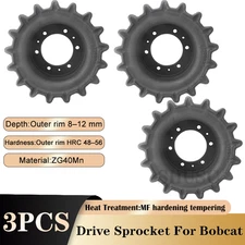 3PCS Drive Sprocket For Bobcat T200/T250 T300 T320 T630 T650 T740 T750 7165109
