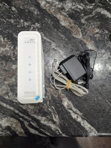 Arris Surfboard SB8200v3 Cable Modem DOCSIS 3.1 w/ Power AC Adapter Tested