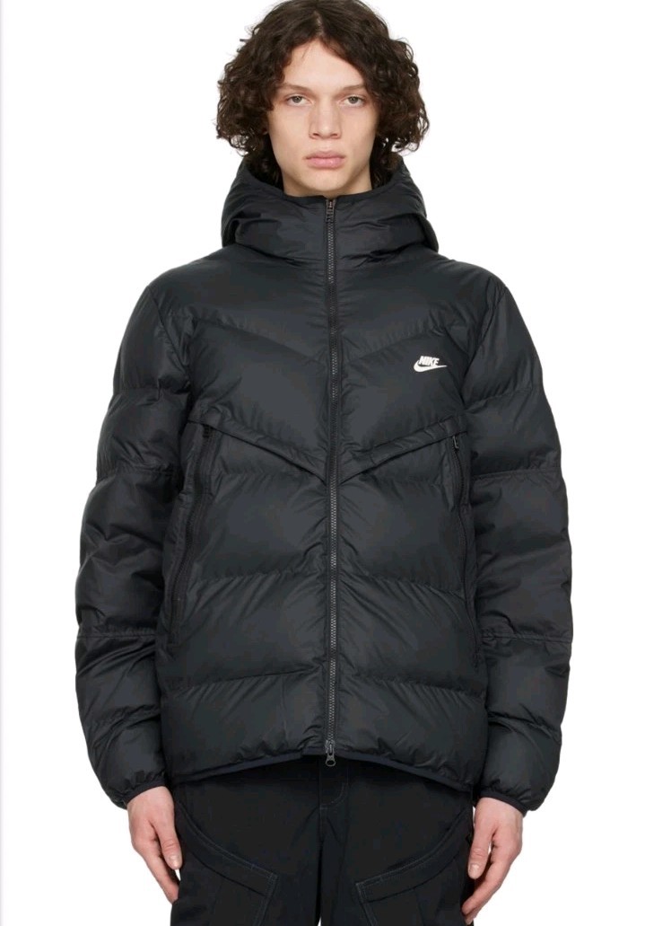 Nike Windrunner Down Puffer Jacket Black Men's S - image 2