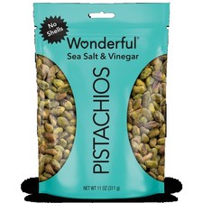 Pistachios No Shells Sea Salt Vinegar Nuts, 11 Ounce Bag