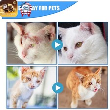 Pet Ear Wash Set Gentle Formula Cleans Earwax, Relieves Itch for Cats Dogs