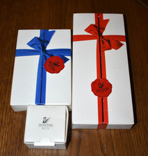 SWAROVSKI CRYSTAL CLEAR, RED, BLUE  MINI HEARTS   SCS RENEWAL GIFTS