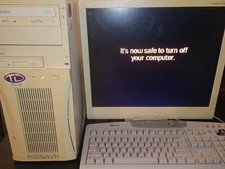 VINTAGE INTERGRAPH TD-20 3DFX VOODOO RUSH PENTIUM 166 RETRO COMPUTER NICE WIN95