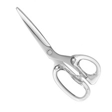 Acrylic Scissors 9-Inch  Clear Acrylic Handle  Silver Stainless Steel Scissor...
