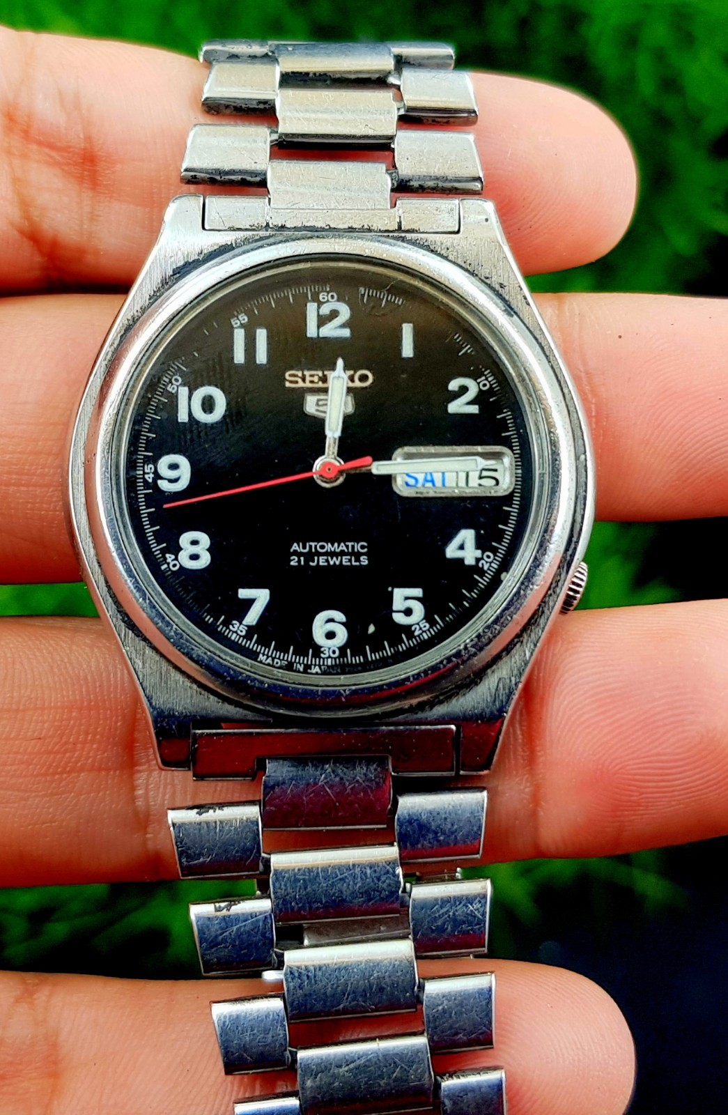 Wrish 5 Date Men Jewels Of Japan Watch 21 Vintage Day SEIKO AUtomatic - VintageWatches.PK Wrish 5 Date Men Jewels Of Japan Watch 21 Vintage Day SEIKO AUtomatic - vintagewatches.pk