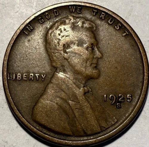 1925 S Lincoln Wheat Cent - VF BN -  #934