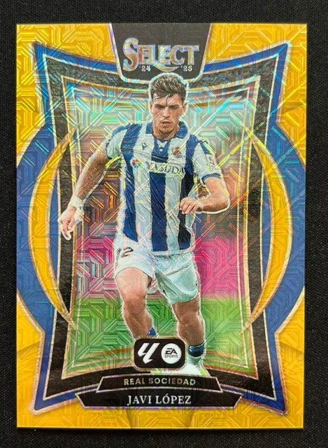 Javi Lopez 2024-25 Panini Select La Liga Terrace Gold Mojo Prizm 07/10 #46