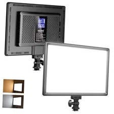  192 LED Video Light Panel, 20W Ultra Thin Bi Color Dimmable DSLR NL-192AI