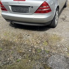 Mercedes SLK R170 vor Mopf  Stoßstange hinten Silber 744 Heckschürze  (101)