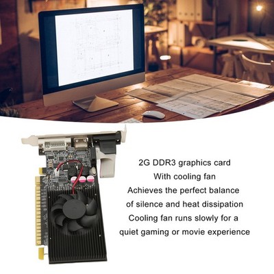 GT610 2G DDR3 64bit Graphics Card With Cooling Fan Support HD Multimedia Int SET