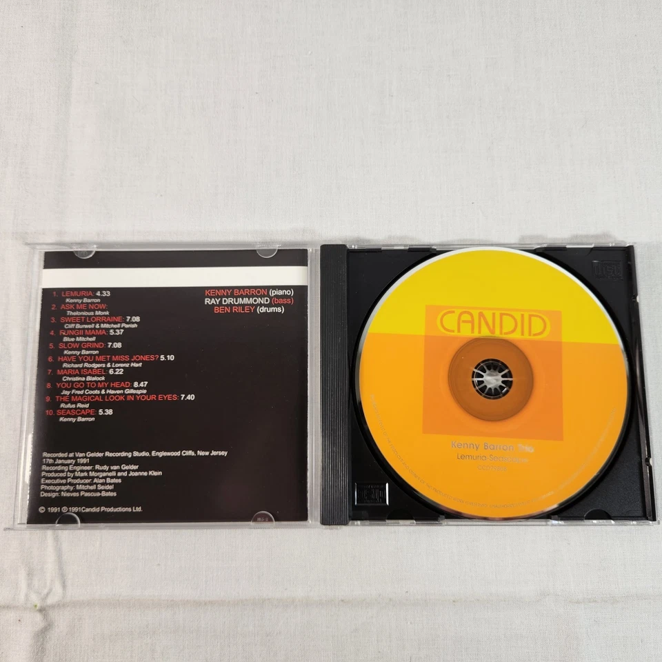 Kenny Barron Trio - Lemuria-Seascape (CD 1991) Piano Bop Post Bop Jazz Disc NM Foto 2 de 4
