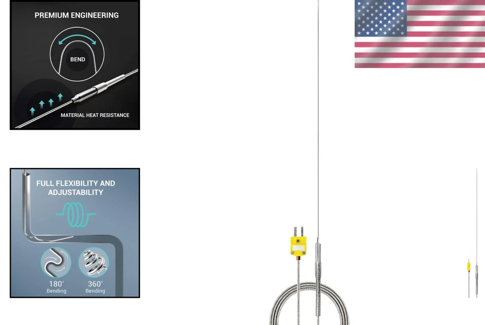 High Temperature Flexible Thermocouple Probes, Inconel 600 - Image 2 of 4