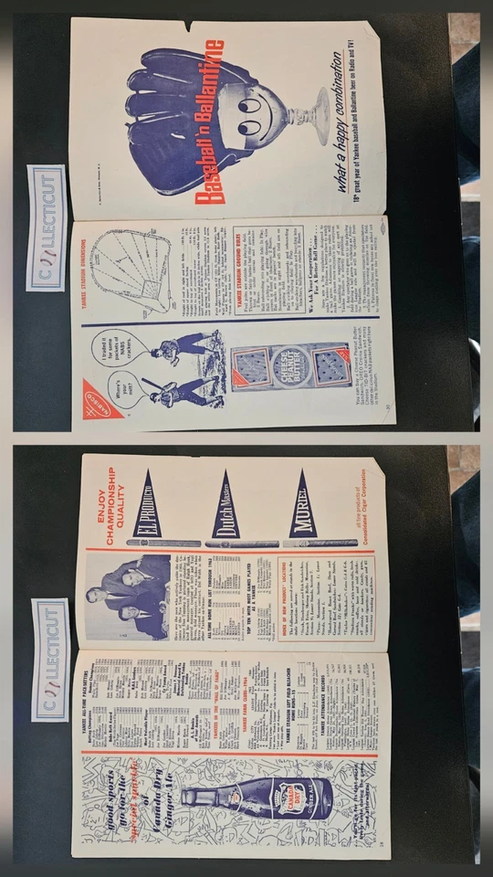 1964 Scorecard And Official Program  Yankees VS Twins - Image 3 of 4