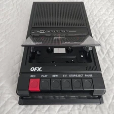 QFX RETRO-39BT Shoebox Cassette Tape Recorder AUX/USB, Bluetooth ***READ