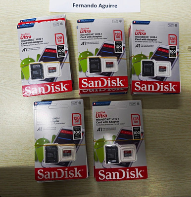 SanDisk Ultra 5-Pack 128GB microSDXC UHS-I Class 10 A1 w/ Adapter 100MB/s